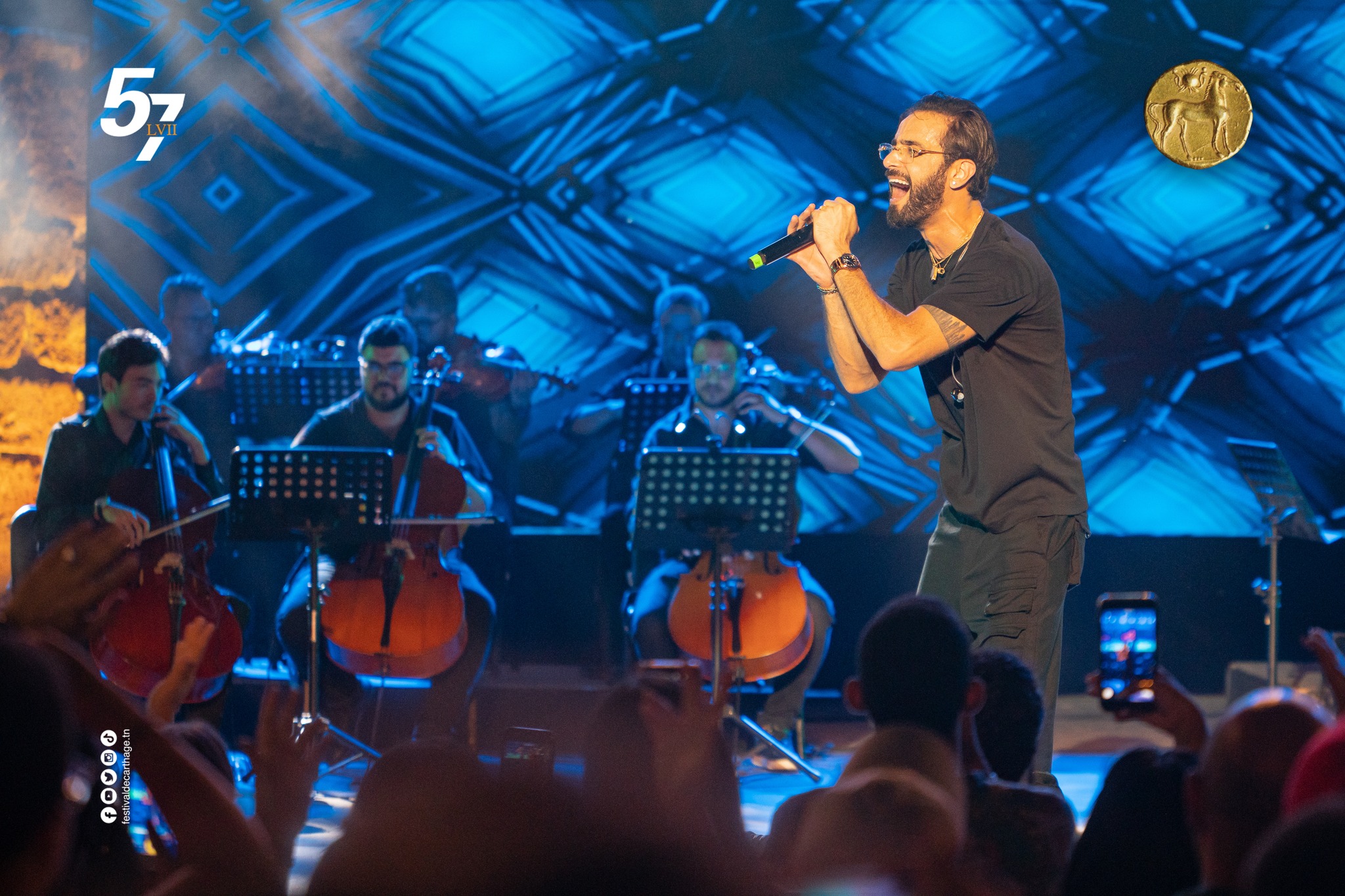 سهرة نوردو في قرطاج..   حضور ركحي.. كاريزما وتفاعل جماهيري كبير رغم الخلل التقني